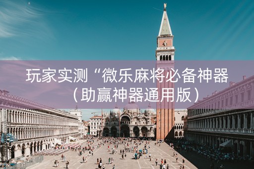 玩家实测“微乐麻将必备神器（助赢神器通用版）