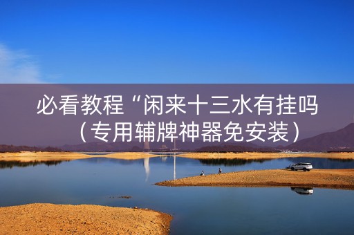 必看教程“闲来十三水有挂吗（专用辅牌神器免安装）