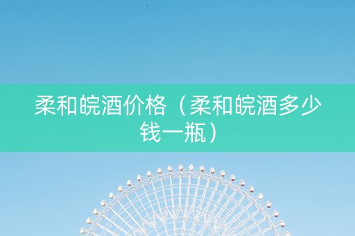 柔和皖酒价格（柔和皖酒多少钱一瓶）