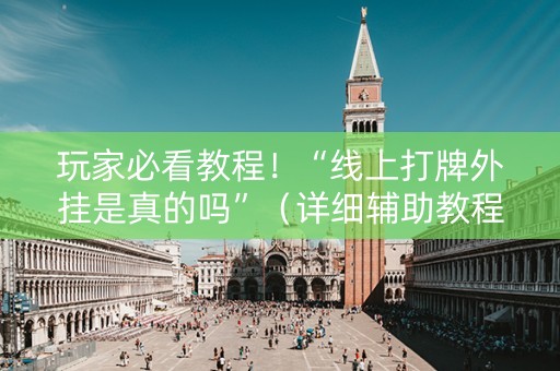 玩家必看教程！“线上打牌外挂是真的吗”（详细辅助教程）-哔哩哔哩
