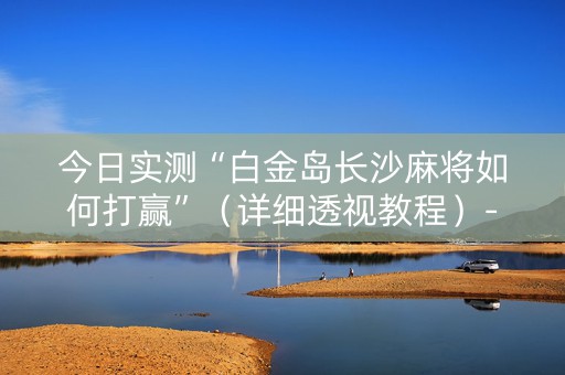 今日实测“白金岛长沙麻将如何打赢”（详细透视教程）-哔哩哔哩