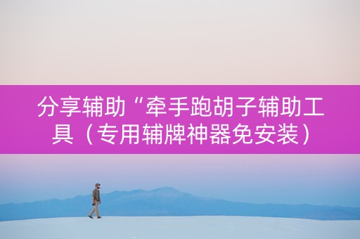 分享辅助“牵手跑胡子辅助工具（专用辅牌神器免安装）