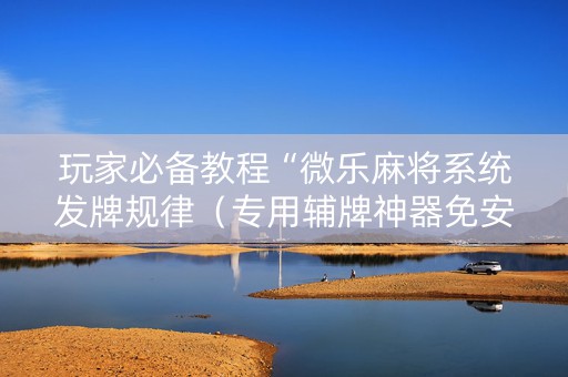 玩家必备教程“微乐麻将系统发牌规律（专用辅牌神器免安装）