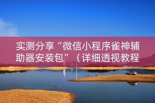 实测分享“微信小程序雀神辅助器安装包”（详细透视教程）-哔哩哔哩