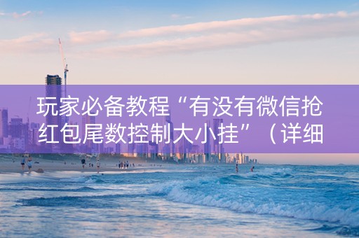 玩家必备教程“有没有微信抢红包尾数控制大小挂”（详细透视教程）-哔哩哔哩