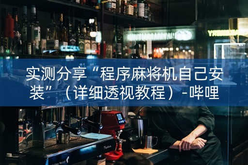 实测分享“程序麻将机自己安装”（详细透视教程）-哔哩哔哩