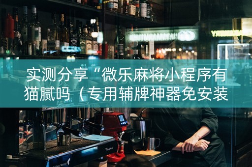 实测分享“微乐麻将小程序有猫腻吗（专用辅牌神器免安装）