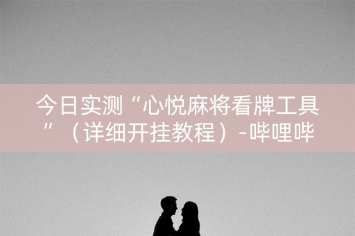 今日实测“心悦麻将看牌工具”（详细开挂教程）-哔哩哔哩