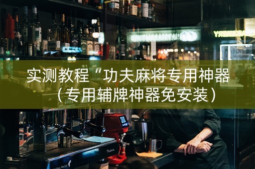 实测教程“功夫麻将专用神器（专用辅牌神器免安装）