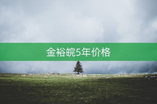 金裕皖5年价格