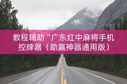 教程辅助“广东红中麻将手机控牌器（助赢神器通用版）