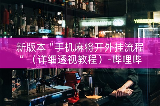 新版本“手机麻将开外挂流程”（详细透视教程）-哔哩哔哩