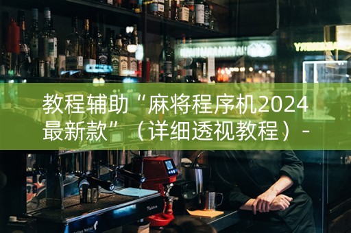 教程辅助“麻将程序机2024最新款”（详细透视教程）-哔哩哔哩