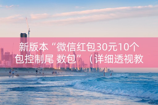新版本“微信红包30元10个包控制尾 数包”（详细透视教程）-哔哩哔哩