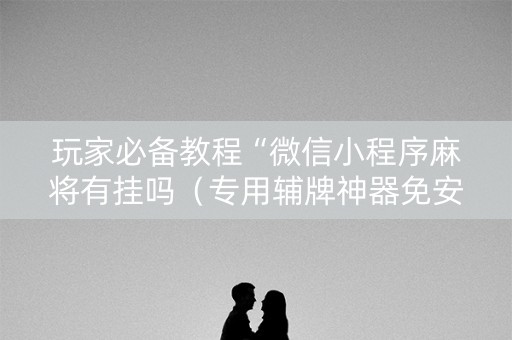 玩家必备教程“微信小程序麻将有挂吗（专用辅牌神器免安装）