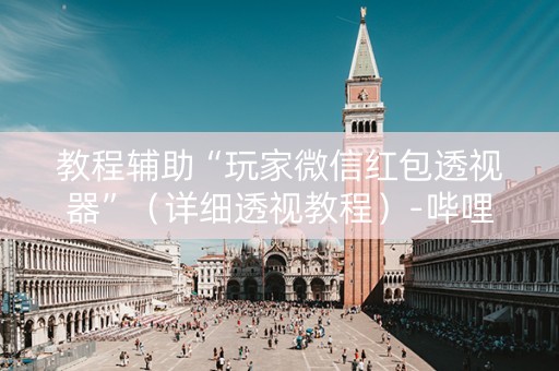 教程辅助“玩家微信红包透视器”（详细透视教程）-哔哩哔哩