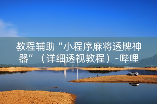 教程辅助“小程序麻将透牌神器”（详细透视教程）-哔哩哔哩