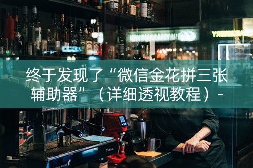 终于发现了“微信金花拼三张辅助器”（详细透视教程）-哔哩哔哩