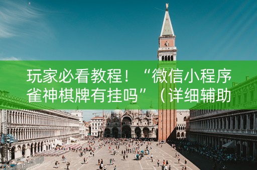 玩家必看教程！“微信小程序雀神棋牌有挂吗”（详细辅助教程）-哔哩哔哩