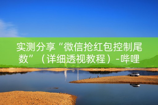 实测分享“微信抢红包控制尾数”（详细透视教程）-哔哩哔哩