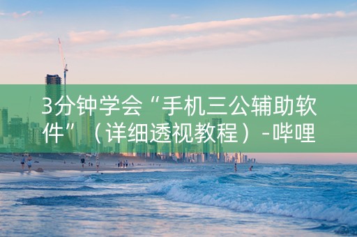 3分钟学会“手机三公辅助软件”（详细透视教程）-哔哩哔哩