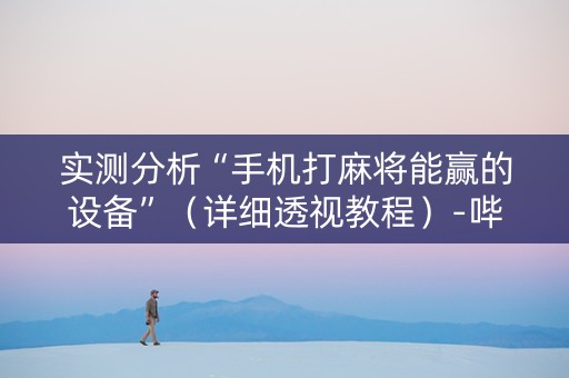实测分析“手机打麻将能赢的设备”（详细透视教程）-哔哩哔哩