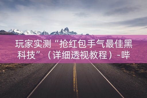 玩家实测“抢红包手气最佳黑科技”（详细透视教程）-哔哩哔哩