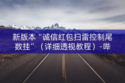 新版本“诚信红包扫雷控制尾数挂”（详细透视教程）-哔哩哔哩