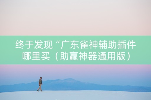 终于发现“广东雀神辅助插件哪里买（助赢神器通用版）