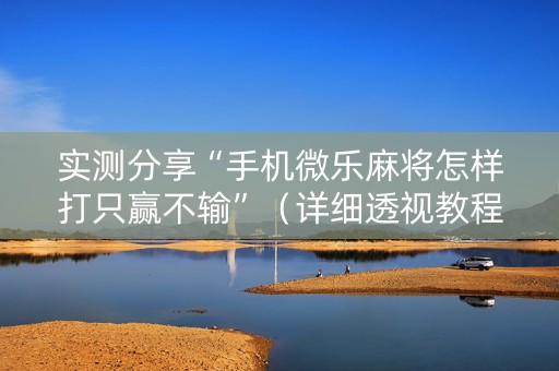 实测分享“手机微乐麻将怎样打只赢不输”（详细透视教程）-哔哩哔哩