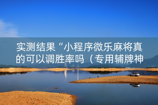 实测结果“小程序微乐麻将真的可以调胜率吗（专用辅牌神器免安装）