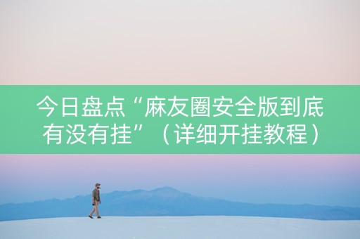 今日盘点“麻友圈安全版到底有没有挂”（详细开挂教程）-哔哩哔哩