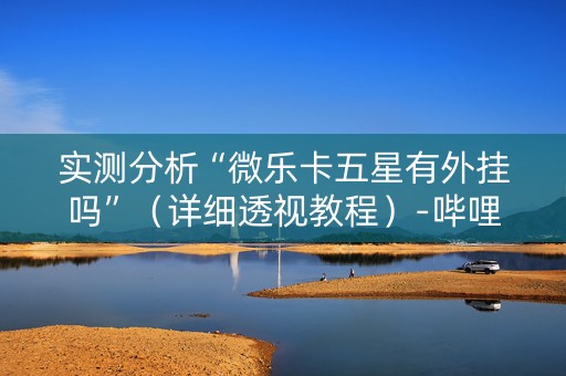 实测分析“微乐卡五星有外挂吗”（详细透视教程）-哔哩哔哩