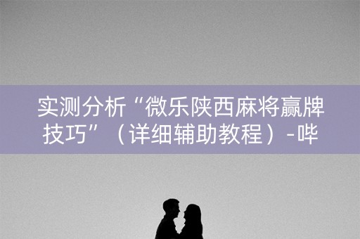 实测分析“微乐陕西麻将赢牌技巧”（详细辅助教程）-哔哩哔哩