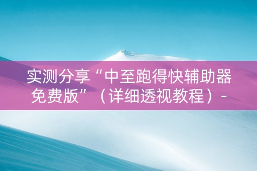 实测分享“中至跑得快辅助器免费版”（详细透视教程）-哔哩哔哩