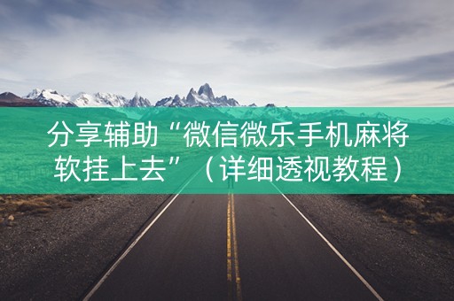 分享辅助“微信微乐手机麻将软挂上去”（详细透视教程）-哔哩哔哩