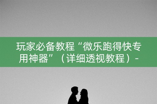 玩家必备教程“微乐跑得快专用神器”（详细透视教程）-哔哩哔哩