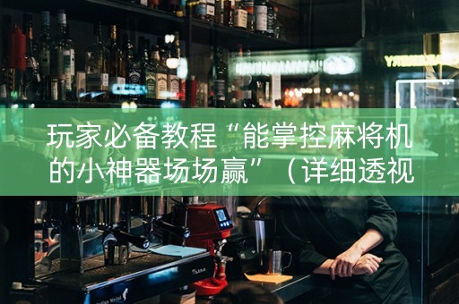 玩家必备教程“能掌控麻将机的小神器场场赢”（详细透视教程）-哔哩哔哩
