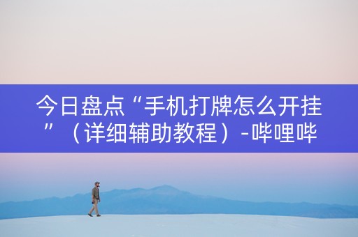 今日盘点“手机打牌怎么开挂”（详细辅助教程）-哔哩哔哩