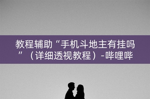 教程辅助“手机斗地主有挂吗”（详细透视教程）-哔哩哔哩