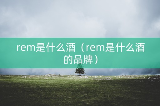 详细阅读:rem是什么酒(rem是什么酒的品牌) rem是什么酒(rem是什么酒的品牌)