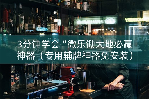 3分钟学会“微乐锄大地必赢神器（专用辅牌神器免安装）