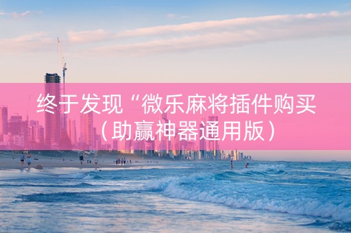 终于发现“微乐麻将插件购买（助赢神器通用版）
