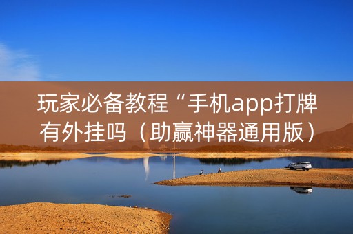 玩家必备教程“手机app打牌有外挂吗（助赢神器通用版）