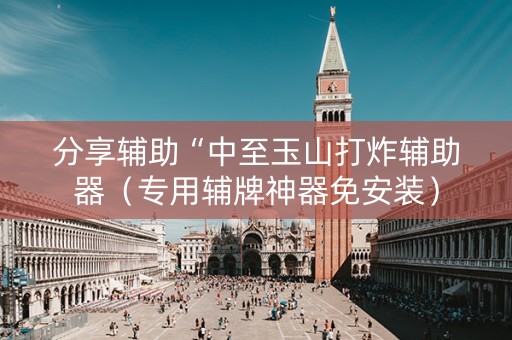 分享辅助“中至玉山打炸辅助器（专用辅牌神器免安装）
