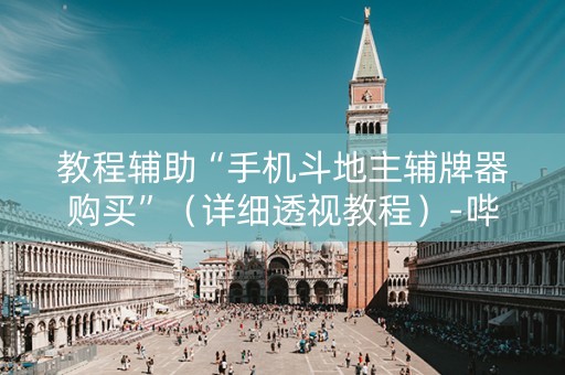 教程辅助“手机斗地主辅牌器购买”（详细透视教程）-哔哩哔哩