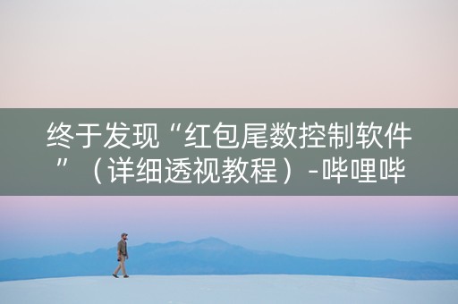 终于发现“红包尾数控制软件”（详细透视教程）-哔哩哔哩