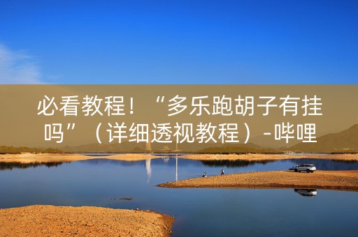 必看教程！“多乐跑胡子有挂吗”（详细透视教程）-哔哩哔哩