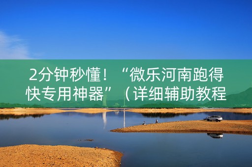 2分钟秒懂！“微乐河南跑得快专用神器”（详细辅助教程）-哔哩哔哩
