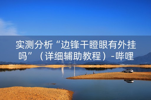 实测分析“边锋干瞪眼有外挂吗”（详细辅助教程）-哔哩哔哩